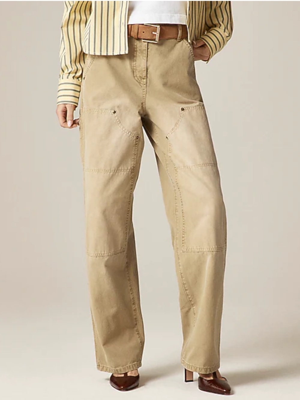 J. Crew Painter Pant Cotton Canvas in Buckthorn Size 26